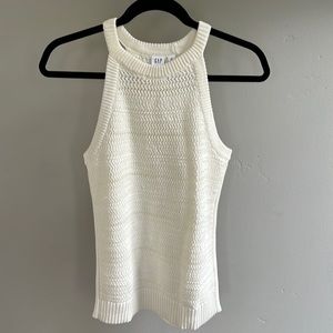 Off white crochet tank sweater from Gap size XS